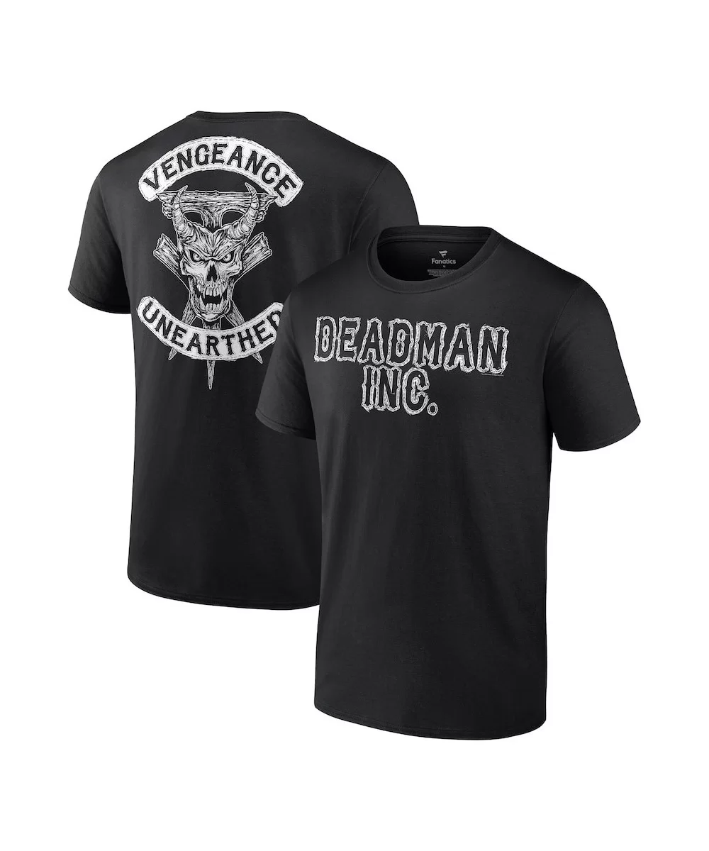 Men's Fanatics Branded Black The Undertaker Vengeance Unearthed Retro T-Shirt $11.28 T-Shirts
