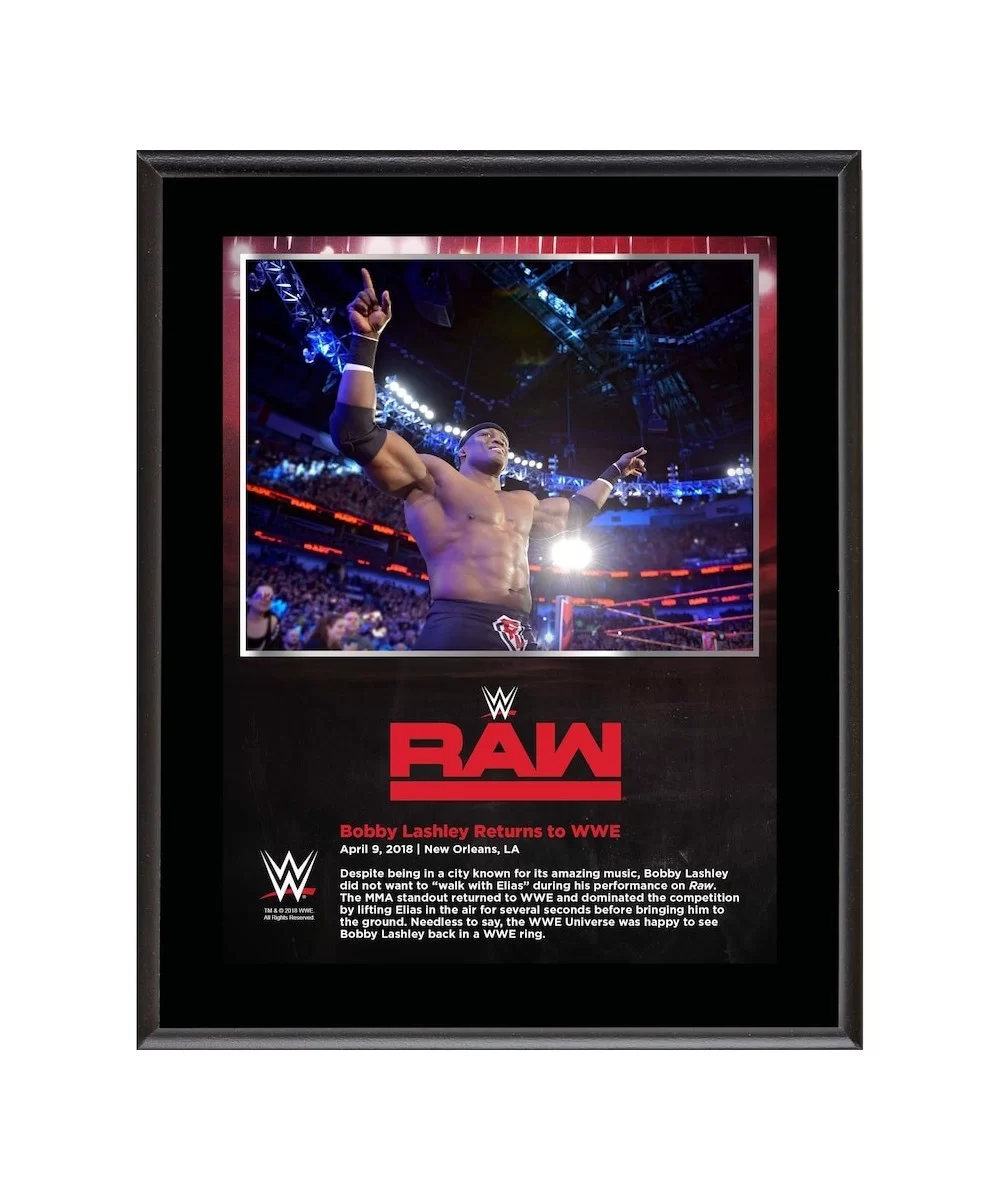 Bobby Lashley Framed 10.5" x 13" April 9 2018 Monday Night RAW Sublimated Plaque $10.56 Home & Office