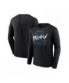 Men's Fanatics Branded Black Seth "Freakin" Rollins Blue Text Long Sleeve T-Shirt $12.88 T-Shirts