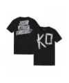 Men's Black Kevin Owens Just Keep Fighting T-Shirt $9.84 T-Shirts
