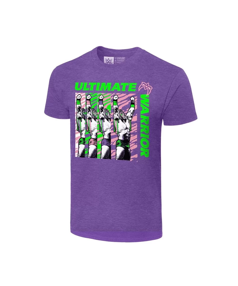 Men's Purple The Ultimate Warrior Retro T-Shirt $12.00 T-Shirts